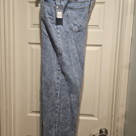 Wide leg jeans (stonewash blue) - Picture 6 of 11